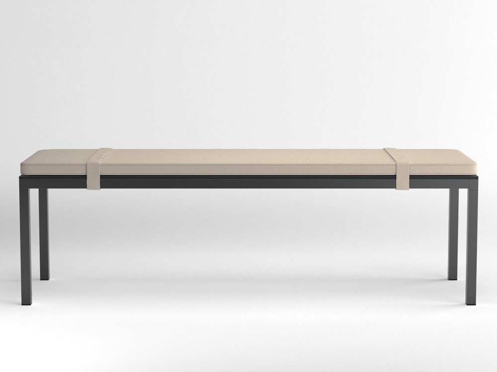 Banco Dry con cojín tapizado con cinchas de Ondarreta - 12