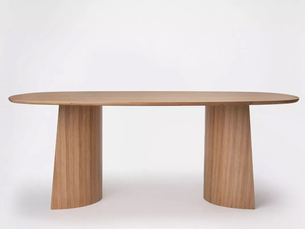 Mesa ovalada de madera de roble Ginger de Ondarreta - 2