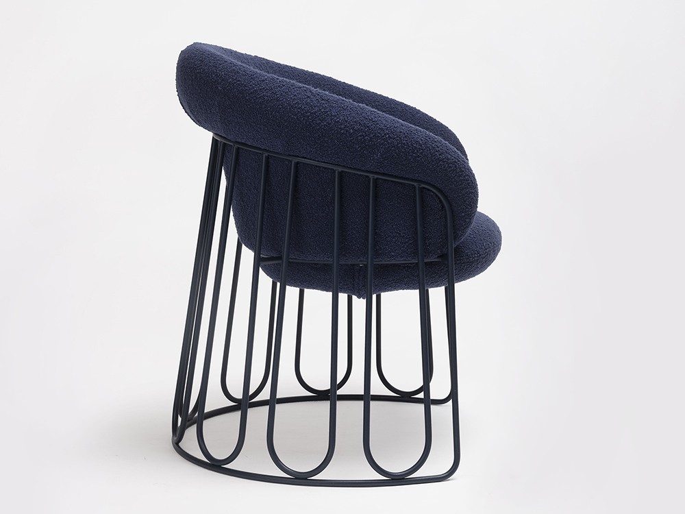 Silla tapizada Ginger Trineo Bouclé de Ondarreta - 6