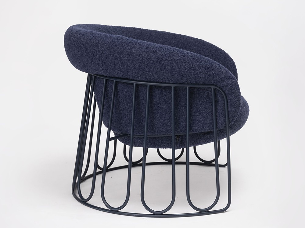 Sillón tapizado Ginger Lounge Trineo Bouclé de Ondarreta - 2