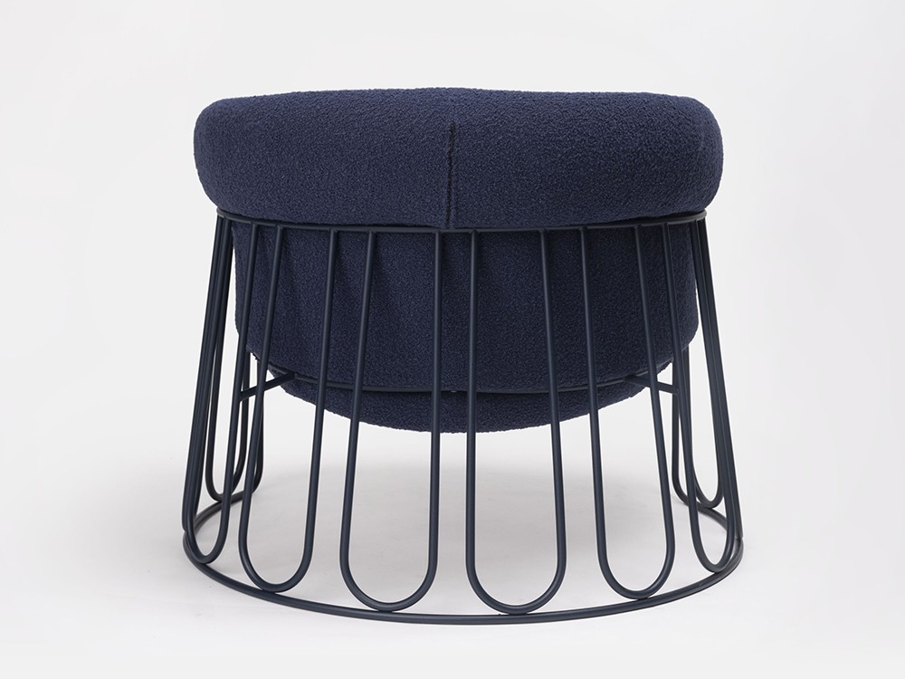 Sillón tapizado Ginger Lounge Trineo Bouclé de Ondarreta - 4