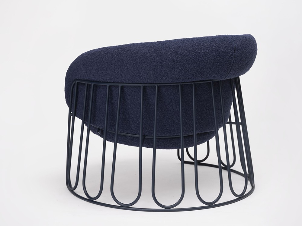 Sillón tapizado Ginger Lounge Trineo Bouclé de Ondarreta - 5