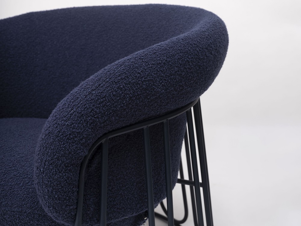 Sillón tapizado Ginger Lounge Trineo Bouclé de Ondarreta - 8