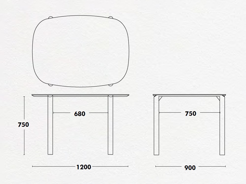 Mesa de Roble Juno de Ondarreta - 7