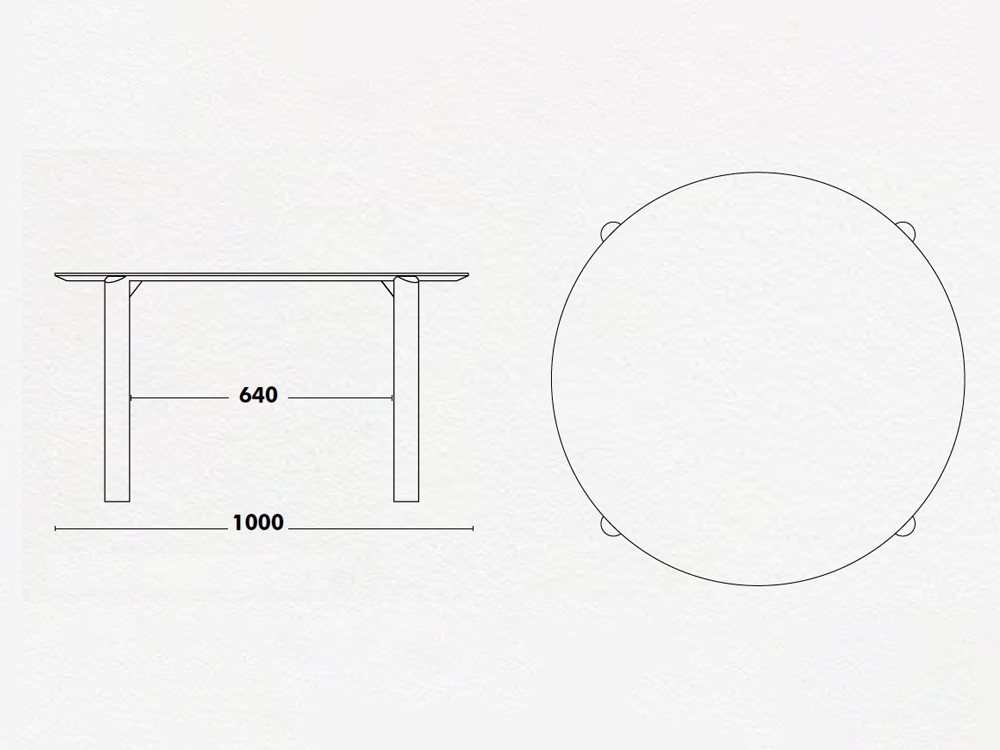Mesa redonda Juno Laminado Ondarreta