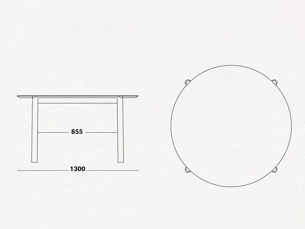 Mesa redonda Juno Laminado Ondarreta