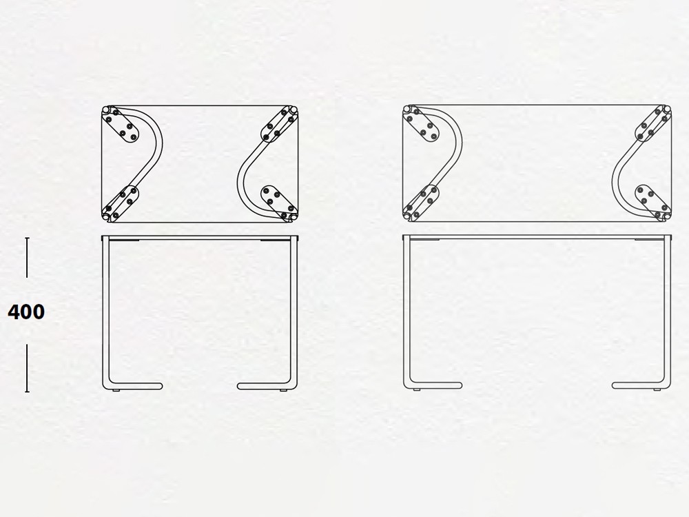 Mesa baja de centro o auxiliar Uda Pet Blanco de Ondarreta - 16