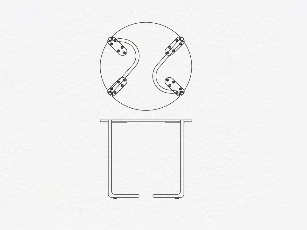 Mesa baja de centro o auxiliar Uda Pet Blanco de Ondarreta - 17
