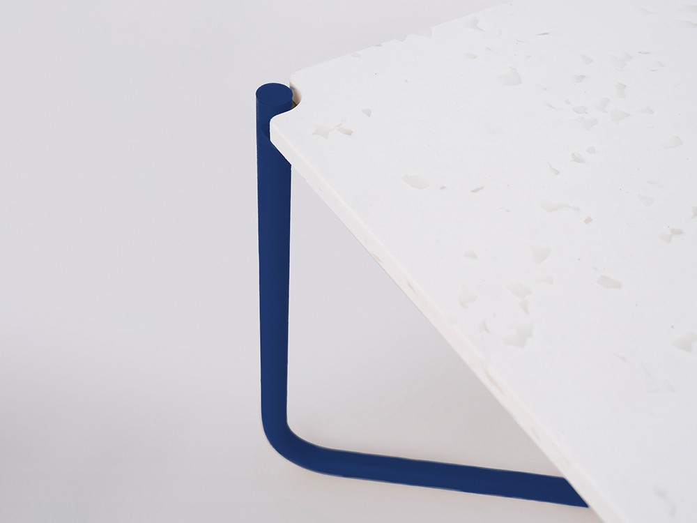 Mesa baja de centro o auxiliar Uda Pet Blanco de Ondarreta - 3