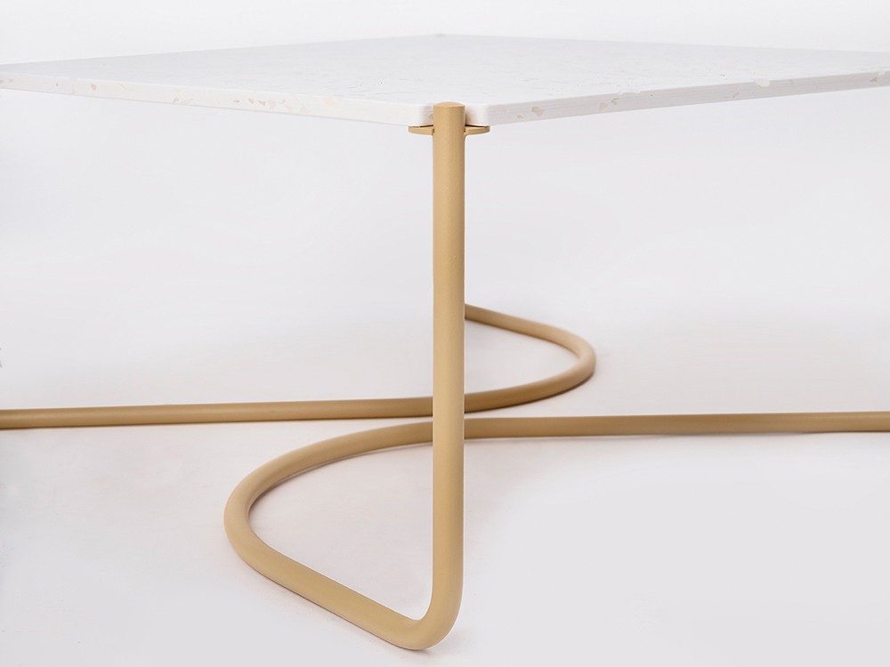 Mesa baja de centro o auxiliar Uda Pet Blanco de Ondarreta - 9