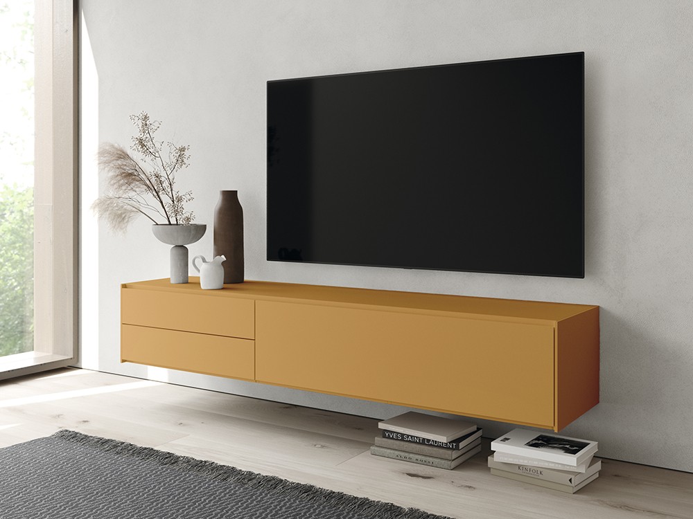 Mueble para televisión suspendido Addliving en colores lisos de Lagrama - 7