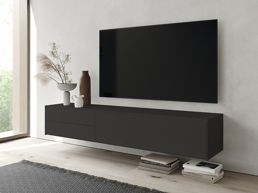 Mueble para televisión suspendido Addliving en colores lisos de Lagrama - 2