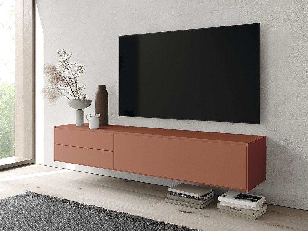 Mueble para televisión suspendido Addliving en colores lisos de Lagrama - 8