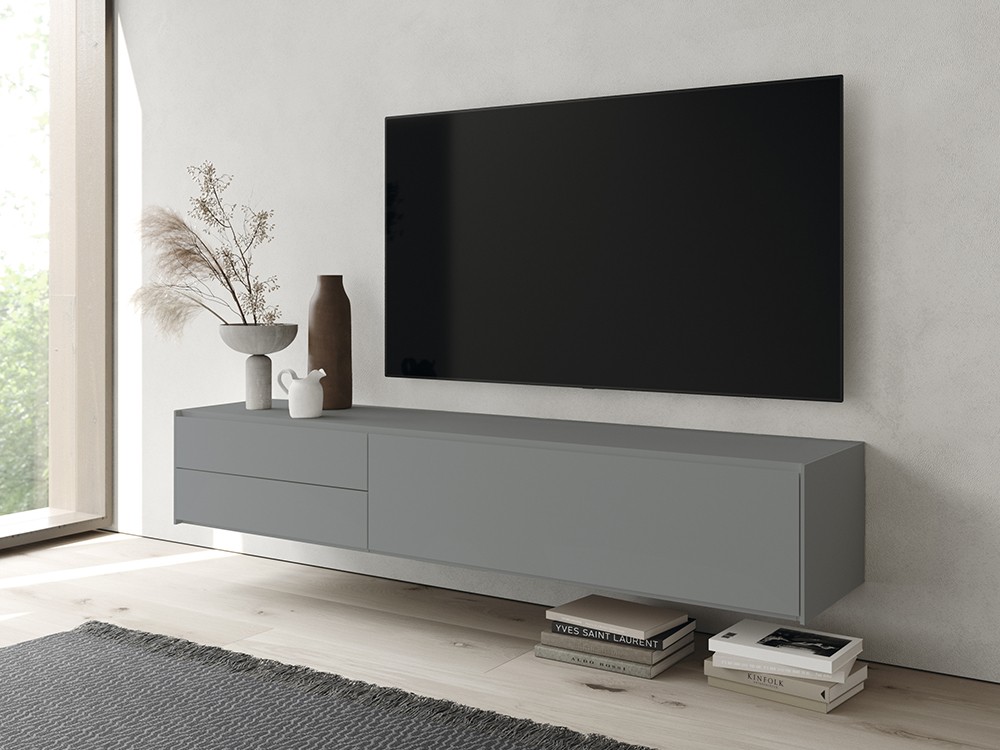 Mueble para televisión suspendido Addliving en colores lisos de Lagrama - 5