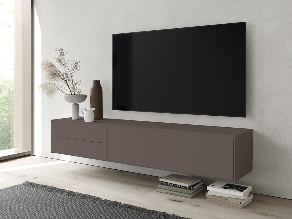 Mueble para televisión suspendido Addliving en colores lisos de Lagrama - 6