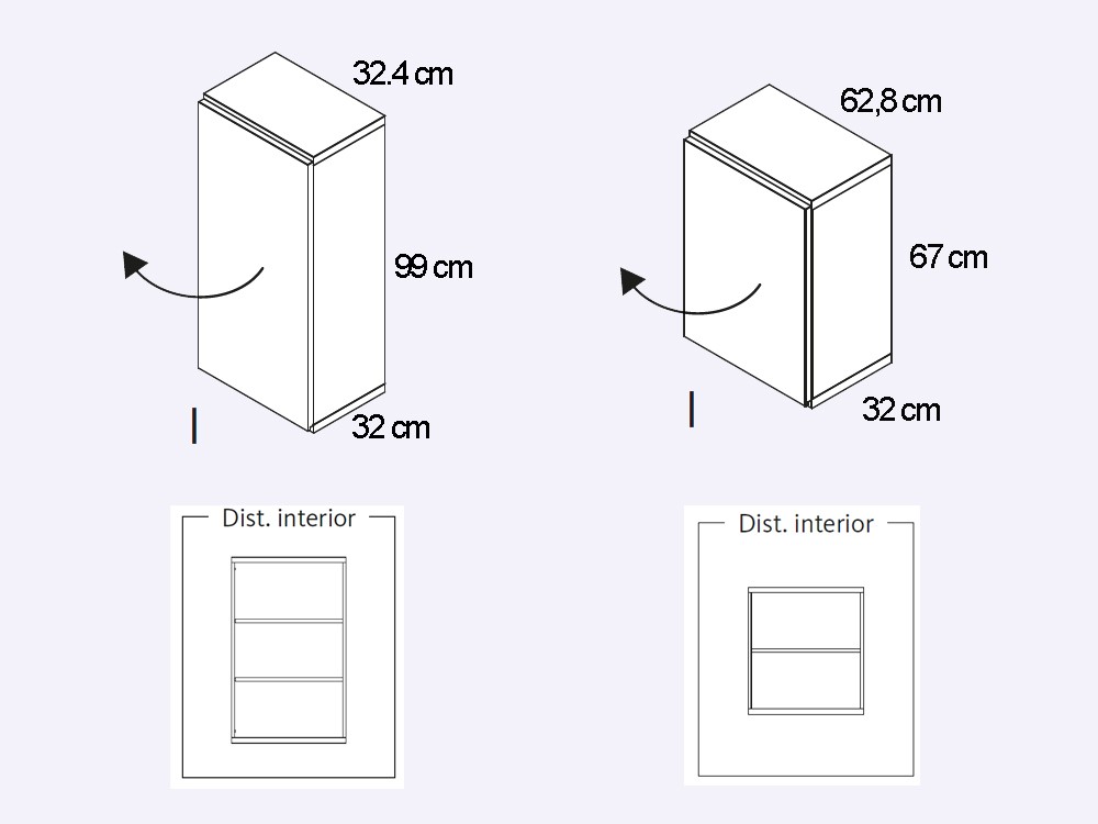 Mueble para televisión con frentes de cristal lacado Addliving de Lagrama - 9