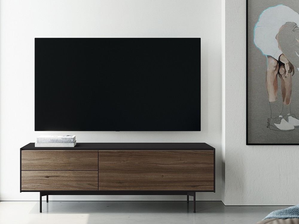 Mueble tv laminado con frentes en acabado boreal Addliving de Lagrama - 6
