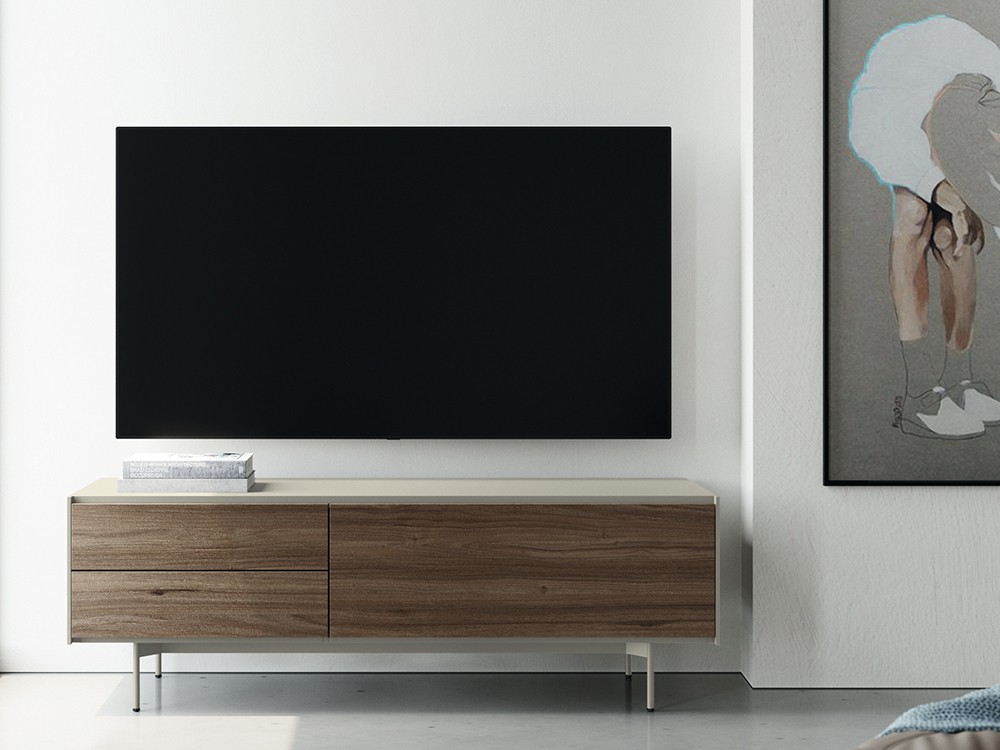 Mueble tv laminado con frentes en acabado boreal Addliving de Lagrama - 8