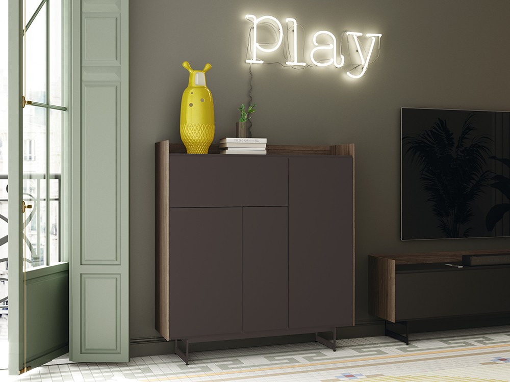 Aparador Alto cuatro puertas y bandeja superior Addliving de Lagrama - 9