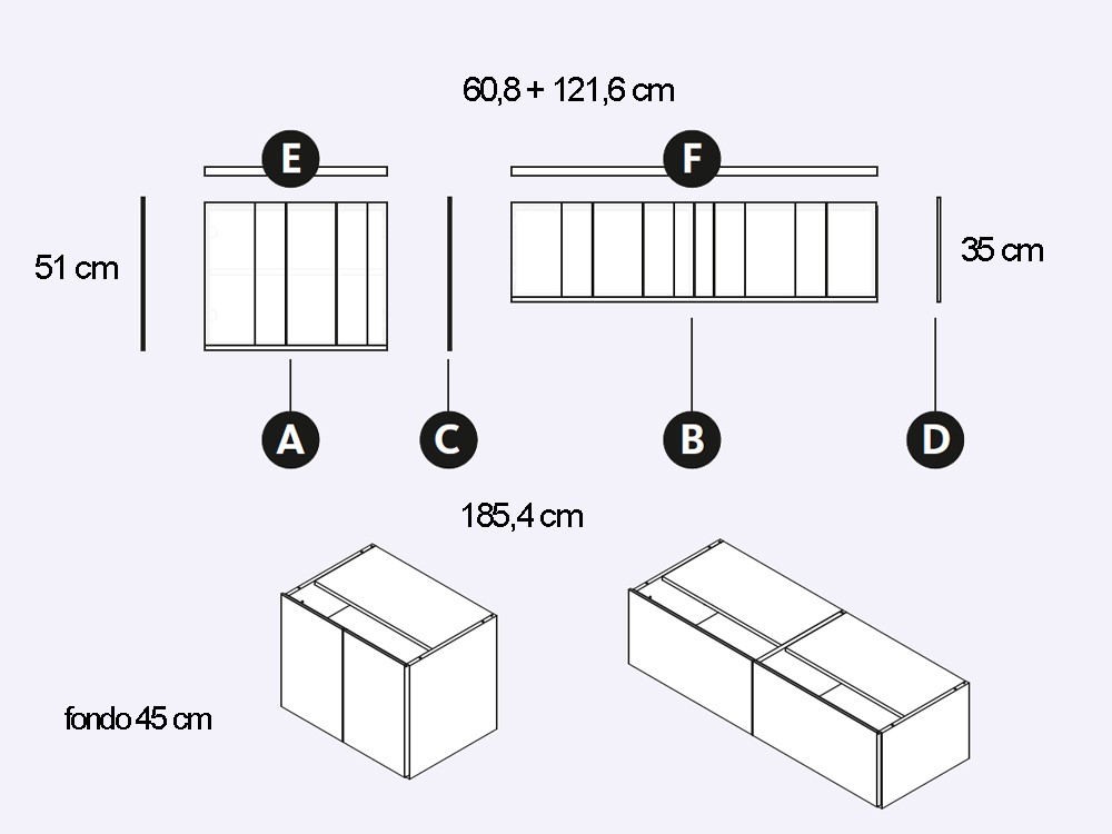 Mueble TV suspendido Comic AV Addliving de Lagrama - 10