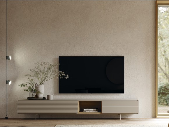 Armarios de TV suspendidos minimalistas modernos para sala de