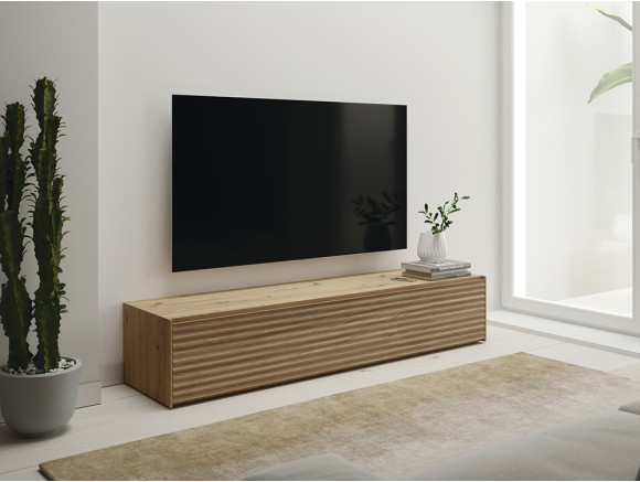 Mueble de TV en salón estilo rústico  Decoración de unas, Muebles para tv,  Estilo rústico