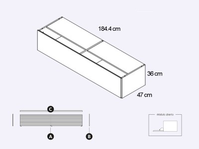 Mueble TV Madera Ona Addliving de Lagrama - 6