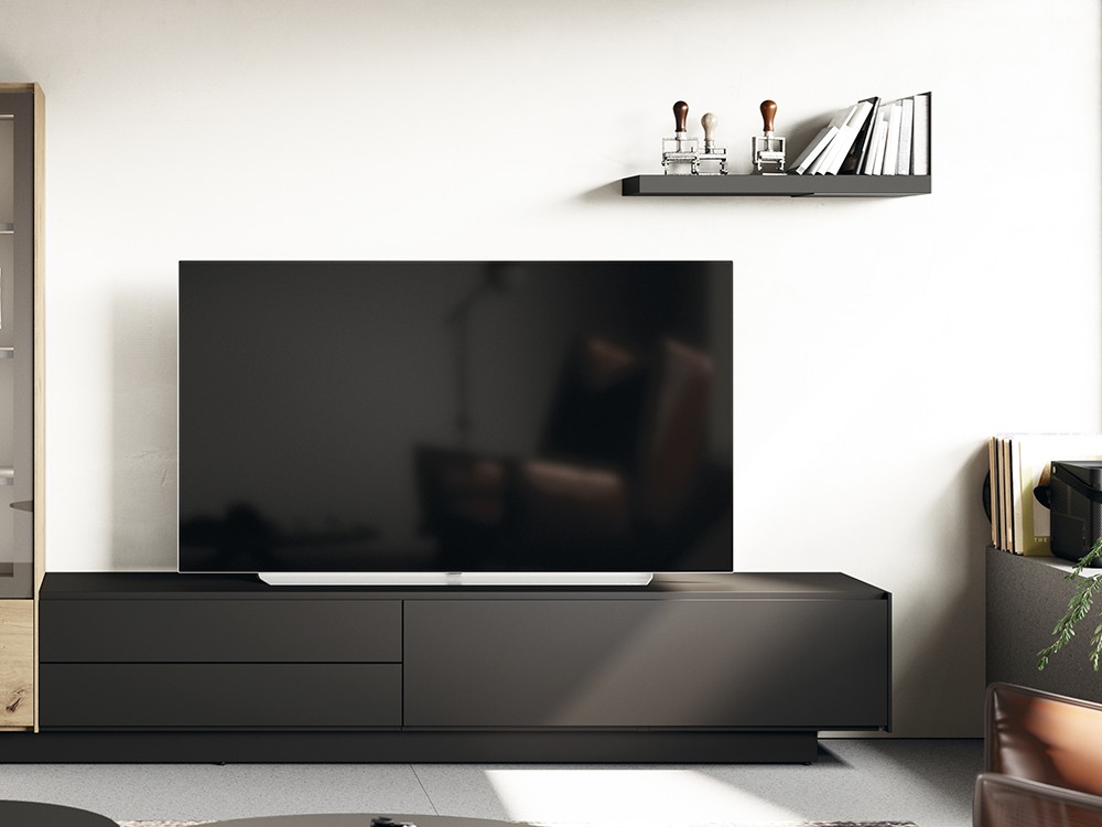 Composición para salón con vitrina alta Addliving Lagrama