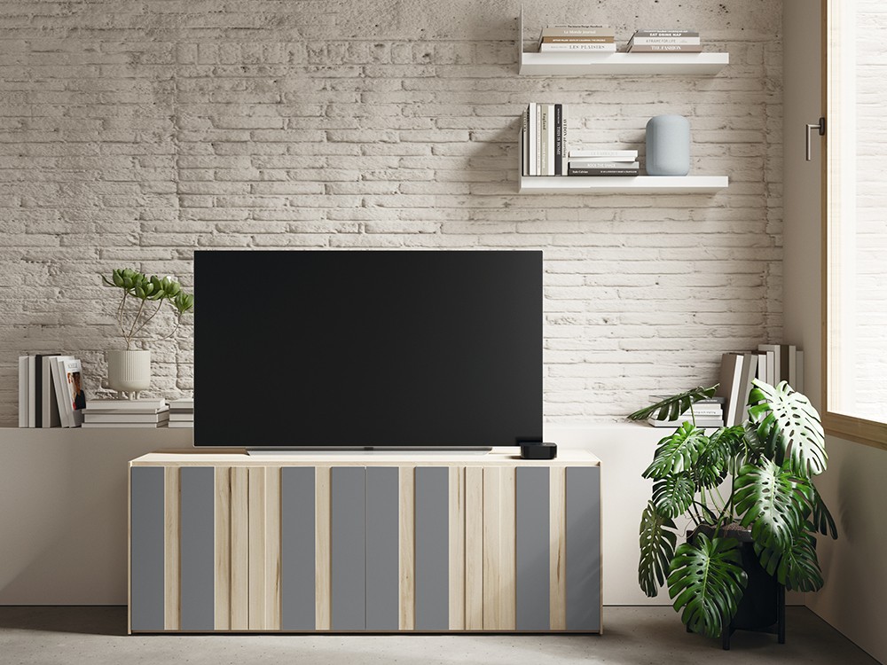 Mueble TV AV Addliving con puertas plegable de Lagrama - 8