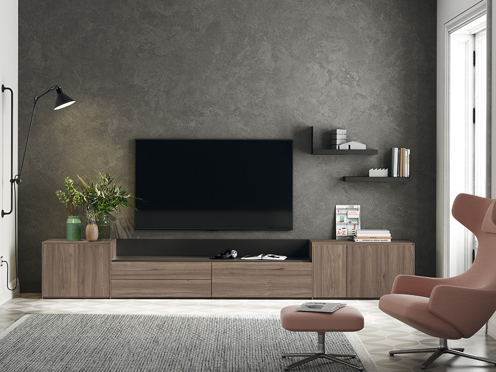 Mueble TV Madera con bandeja Addliving de Lagrama - 2