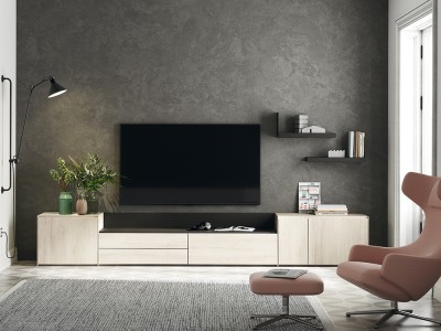 Mueble TV Madera con bandeja Addliving de Lagrama - 1