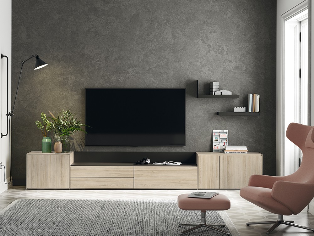 Mueble TV Madera con bandeja Addliving de Lagrama - 3