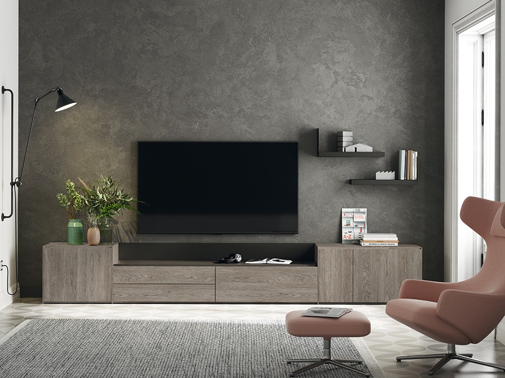 Mueble TV Madera con bandeja Addliving de Lagrama - 5