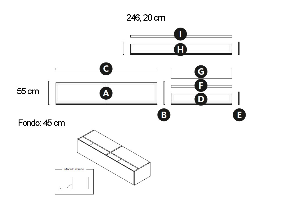 Mueble TV Canyon Addliving de Lagrama - 10