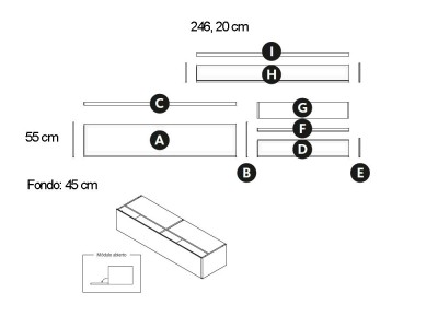 Mueble TV Canyon Addliving de Lagrama - 10