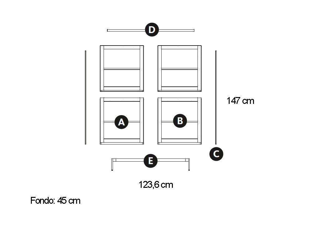Vitrina cubo con luz led Addliving de Lagrama - 11