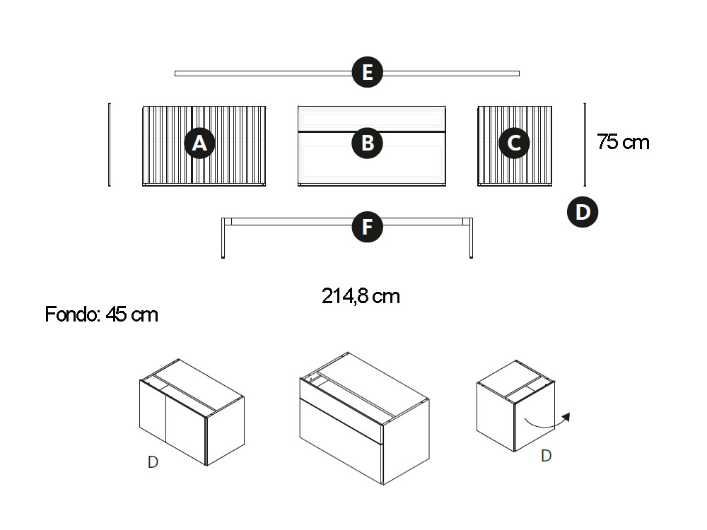 Aparador Mix Ona Addliving de Lagrama - 10