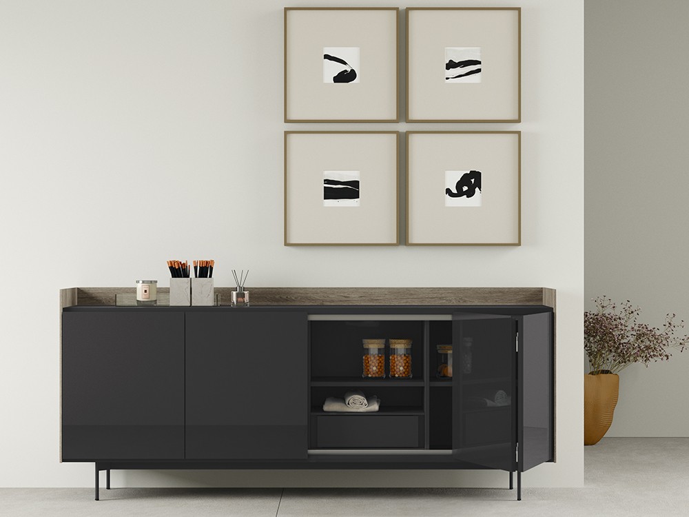 Aparador puertas plegables cristal Addliving de Lagrama - 6