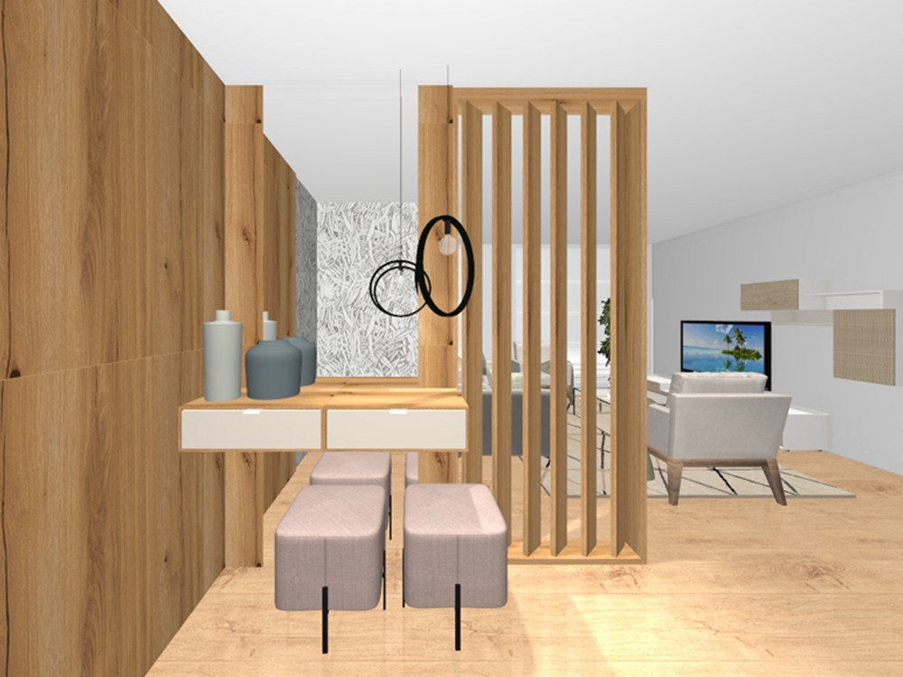 Separador de ambientes giratorio Swing Tegar Mobel