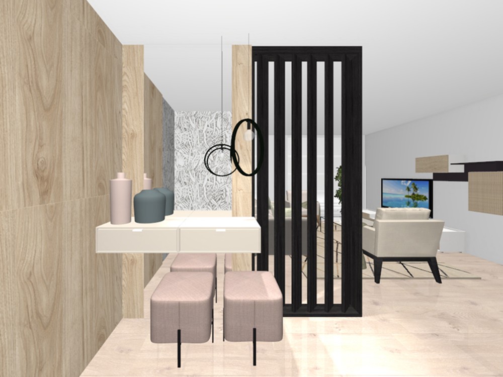 Separador de ambientes giratorio Swing Tegar Mobel