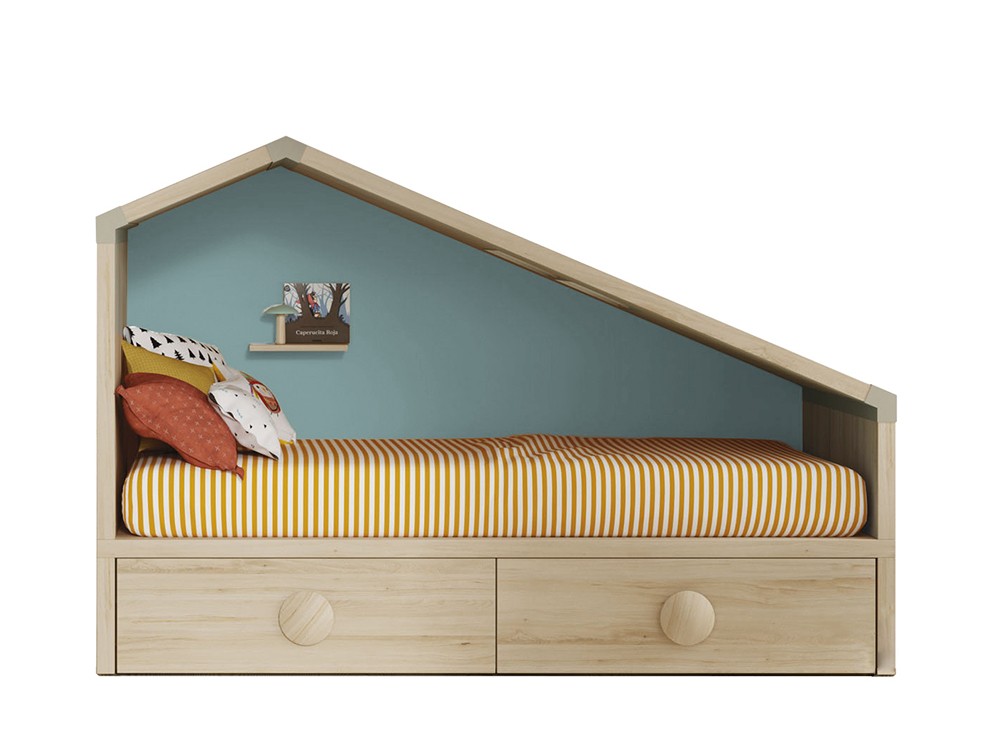 Cama casita infantil cajones Cottage Zona Joven de Lagrama - 3