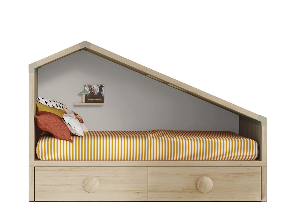Cama casita infantil cajones Cottage Zona Joven de Lagrama - 6