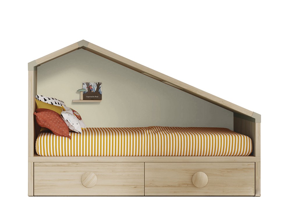 Cama casita infantil cajones Cottage Zona Joven de Lagrama - 7