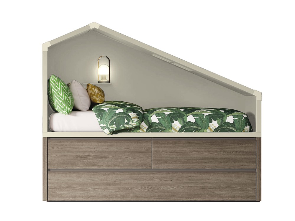 Cama casita infantil nido Cottage Zona Joven de Lagrama - 8