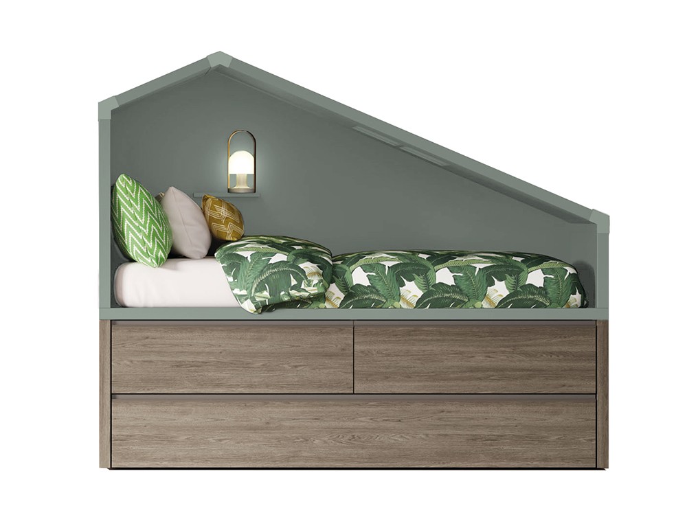 Cama casita infantil nido Cottage Zona Joven de Lagrama - 11