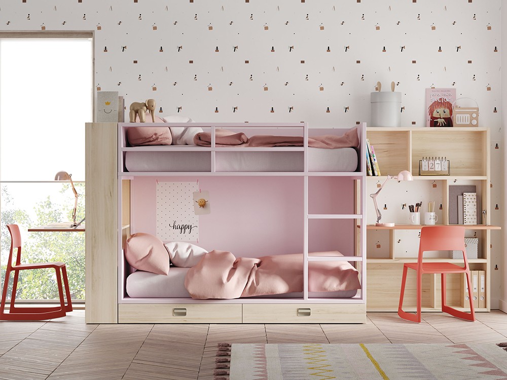 Litera Flat con dos cajones Zona Joven de Lagrama - 12