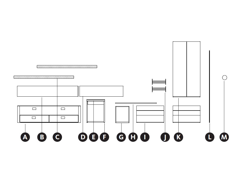 Dormitorio con compacto Cottage Zona Joven de Lagrama - 2