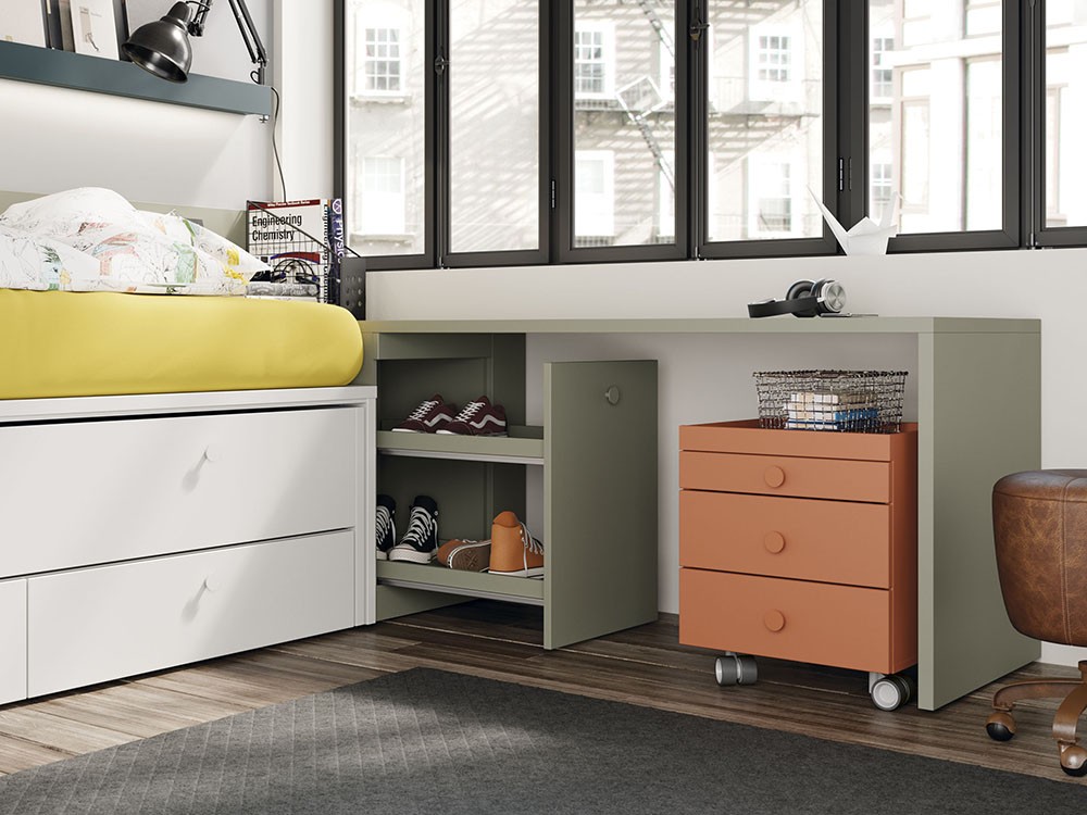 Dormitorio con compacto Lima Zona Joven de Lagrama - 3