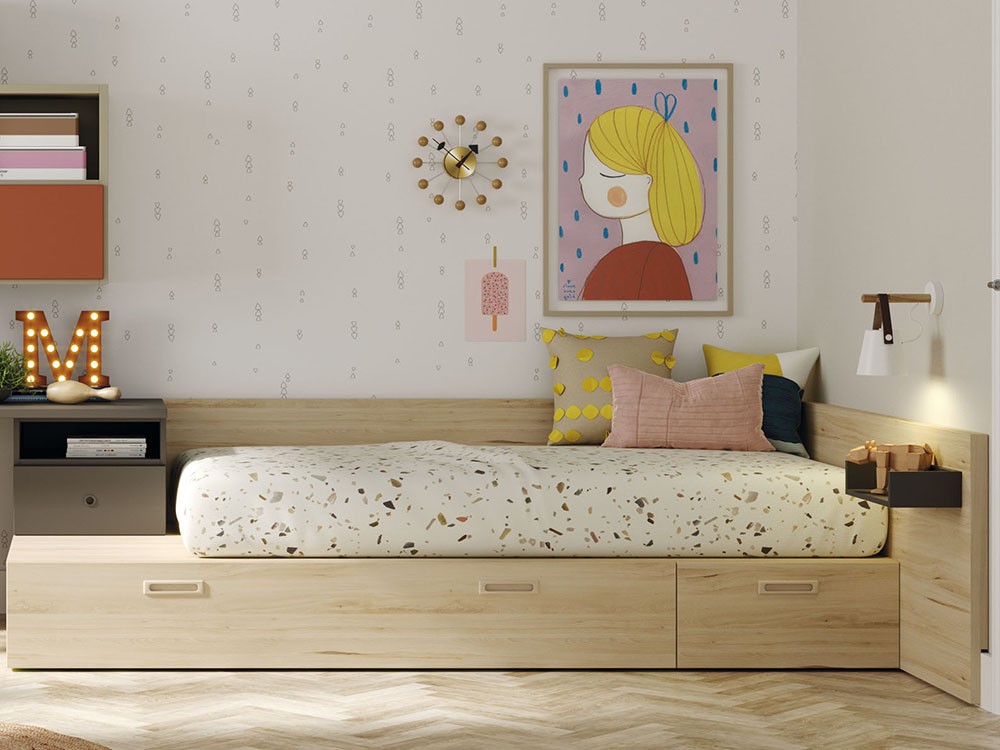 Cama nido modular con arrastre Kubox Zona Joven - 3