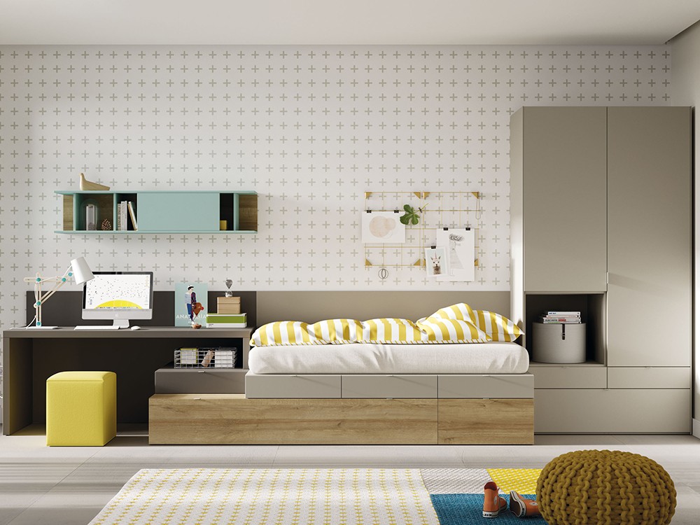 Cama nido modular Kubox Zona Joven de Lagrama - 10